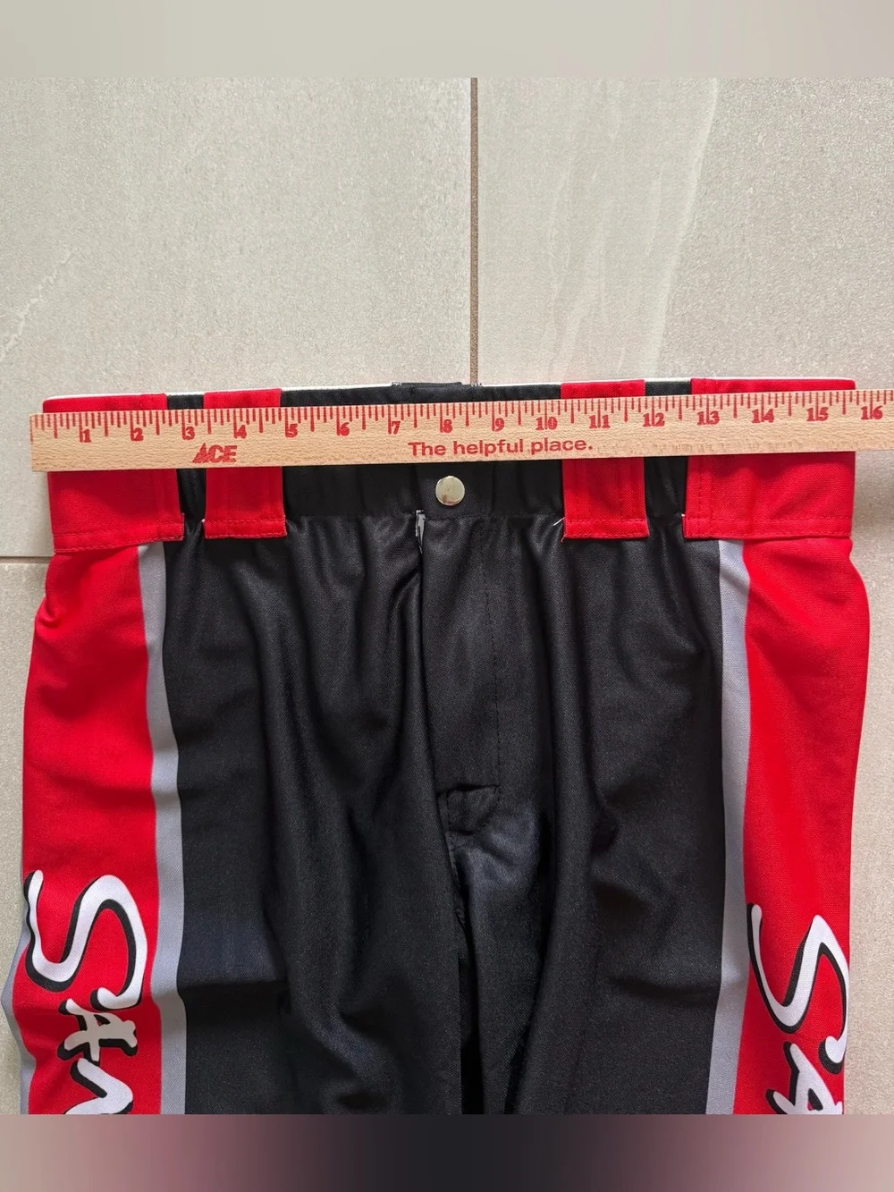 Kut4 Sports Sandlot Legends Baseball Pants Adult M Black Red Athletic Uniform